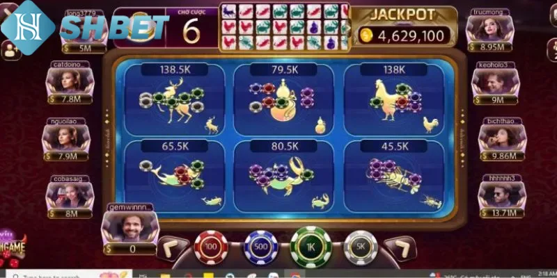 Bầu cua tôm cá online giữ nguyên các tính năng cơ bản