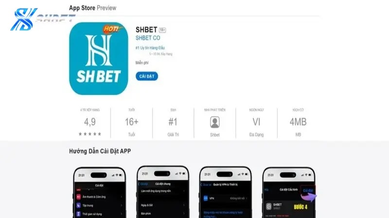 Cài đặt ứng dụng SHBET dễ dàng trên iOS