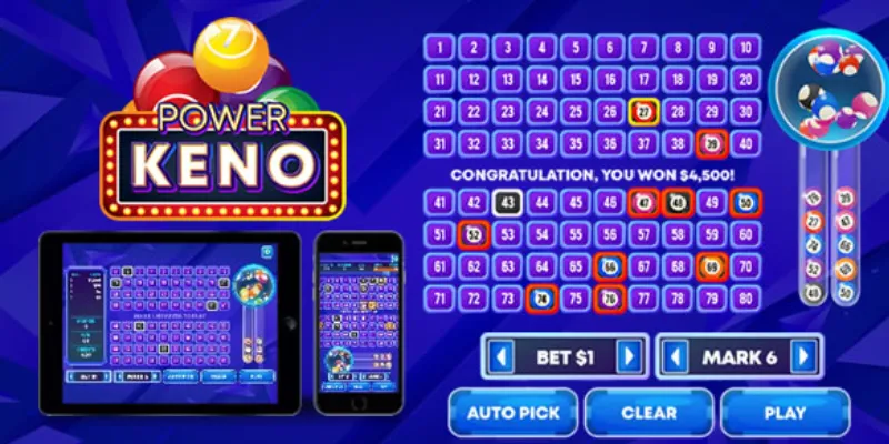 Phân loại các cược trong Keno và cách xác định phần thưởng