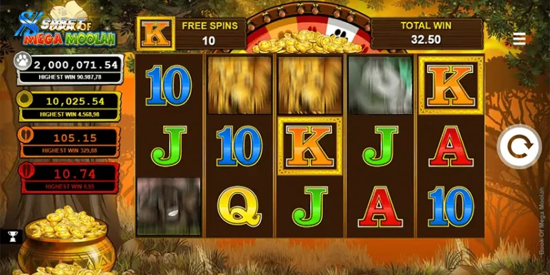 Biểu tượng và các loại Jackpot trong Mega Moolah